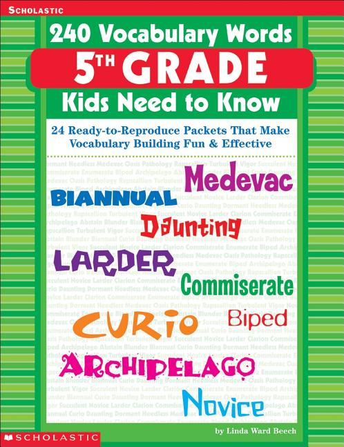 240 VOCABULARY WORDS KIDS NEED TO KNOW – GBS