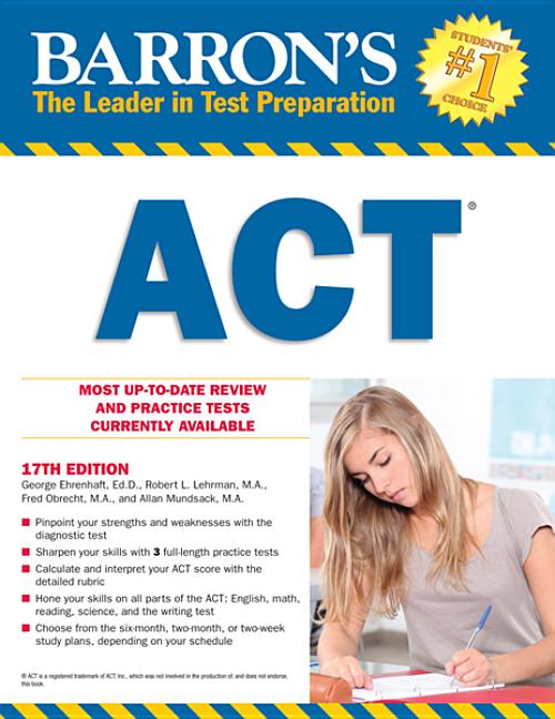 Act practice. Учебники Barrons.