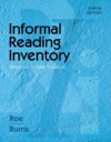 INFORMAL READING INVENTORY : PREPRIMER T